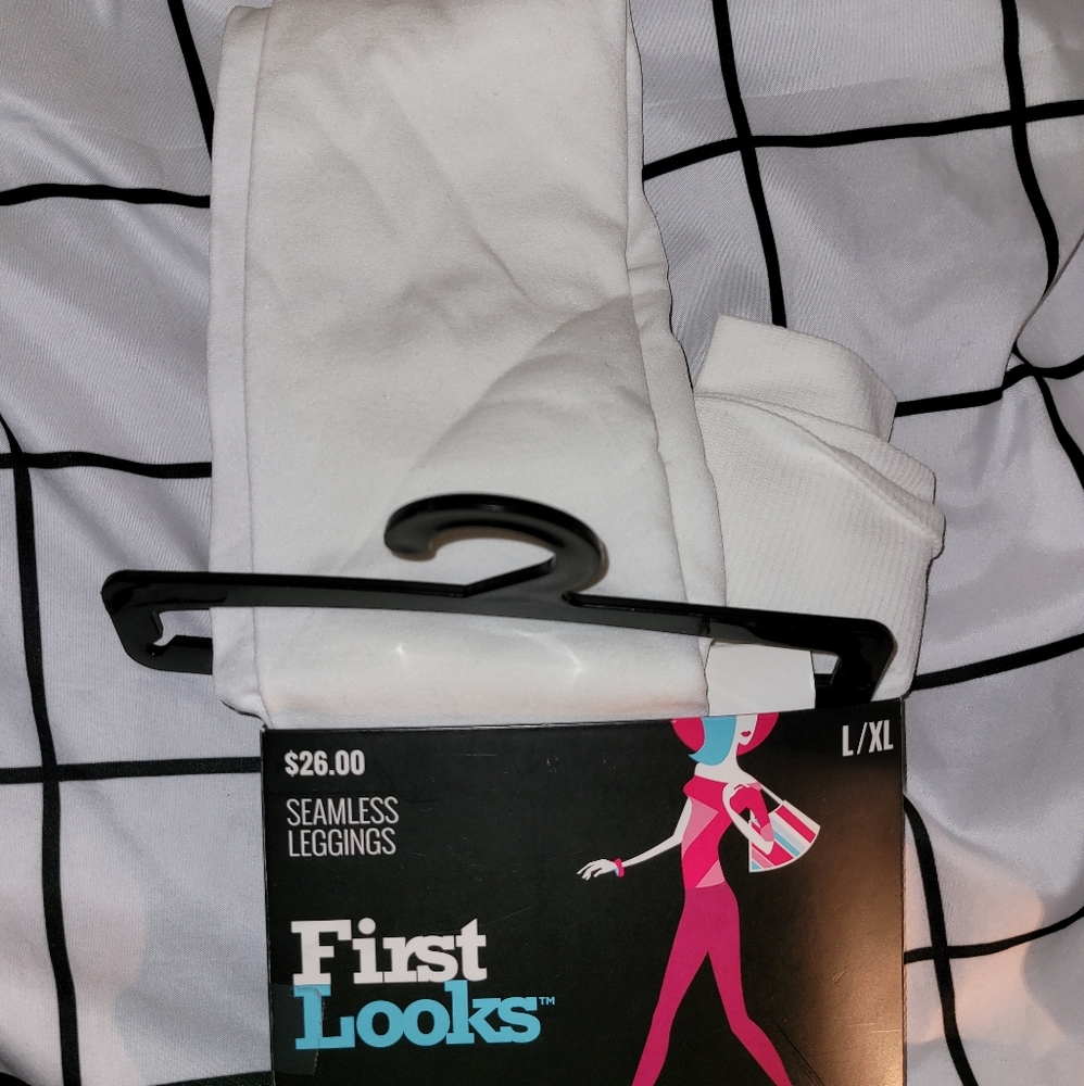 Hue First Look L/XL white leggings
